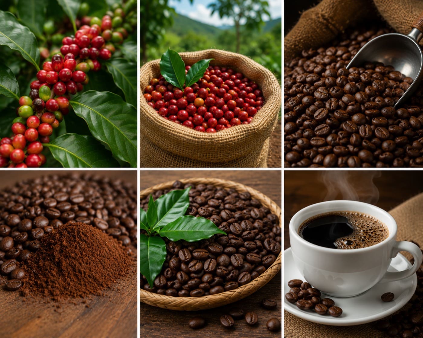 Café panameño en diferentes presentaciones